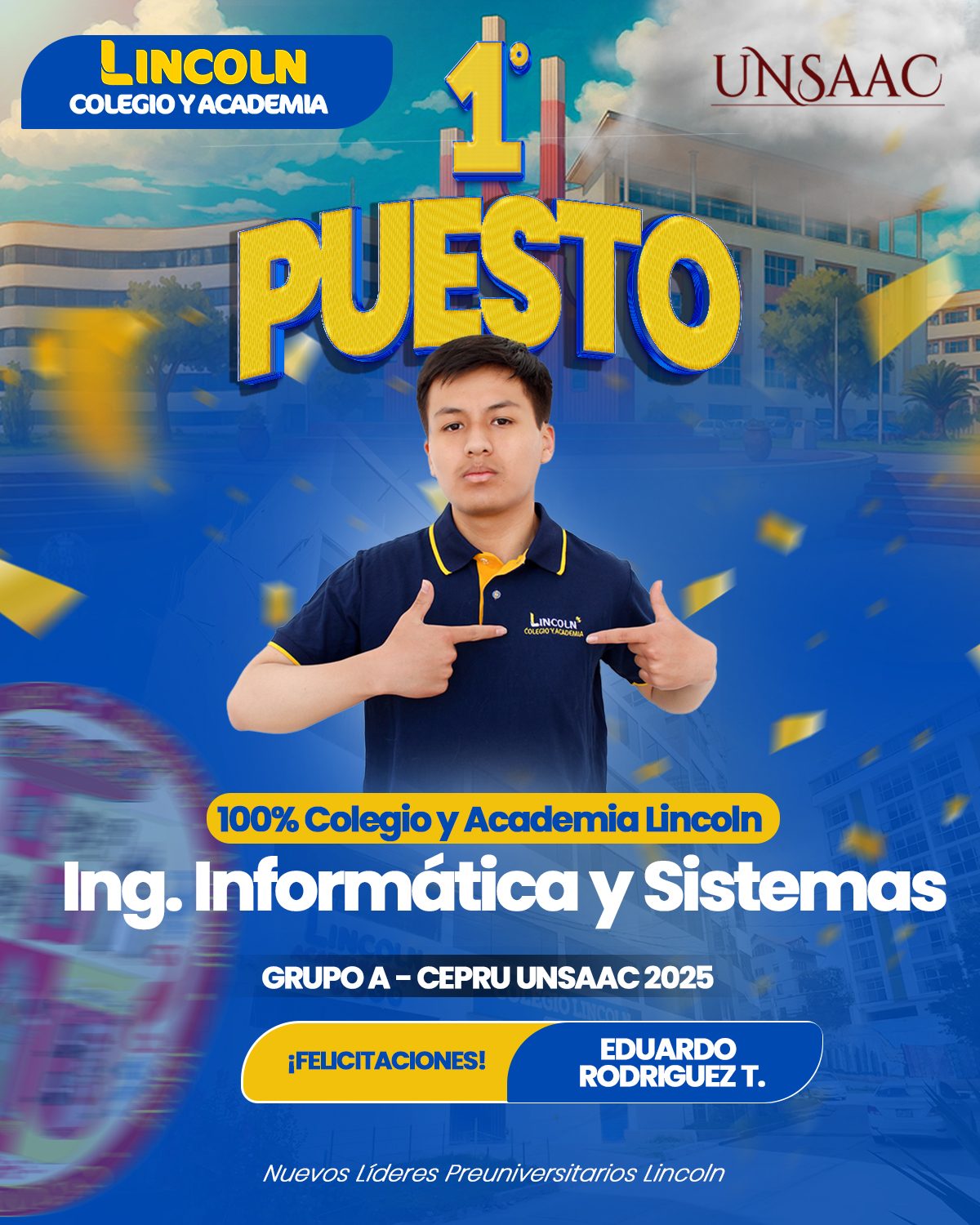 Eduardo Rodríguez — 1er Puesto CEPRU UNSAAC 2025